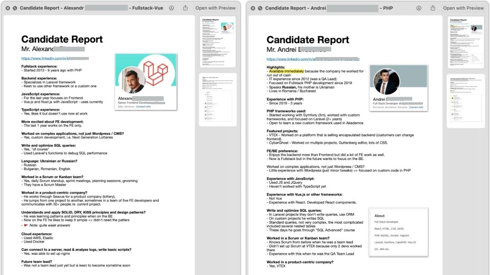 Candidate-Reports---Two